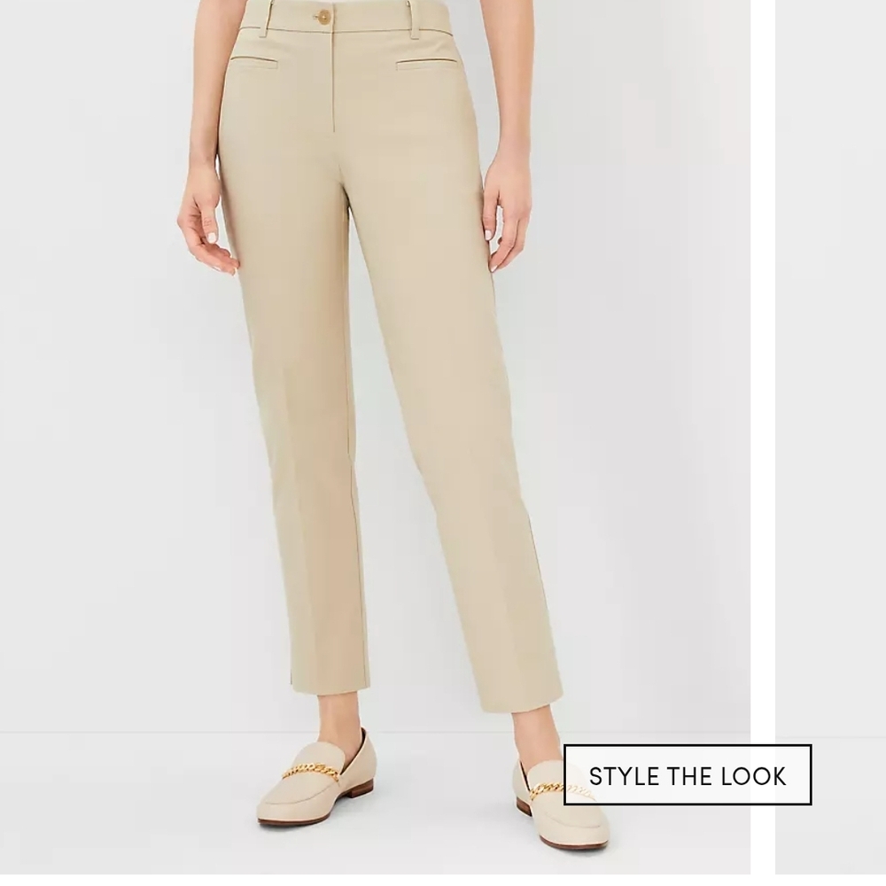 Ann Taylor Beige Ankle Pants